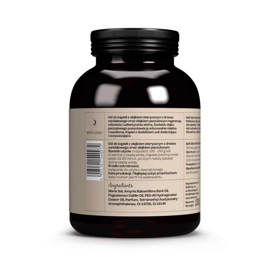 Sól do kąpieli Wdzięczność / Energia wody WITH LOVE 1000g