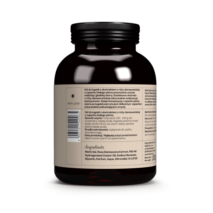 Sól do kąpieli Miłość / Energia wody WITH LOVE 1000g